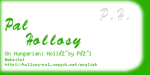 pal hollosy business card
